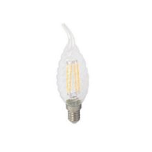 Stmívatelná LED filament twist svíčka E14 4W plamen
