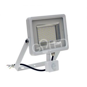 Prémiový bílý LED reflektor 30W s pohybovým čidlem
