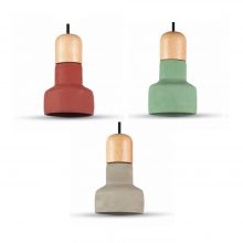 Betonová závěsná lampa (3 barvy)
