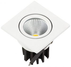 Zápuštěné bílé LED svítidlo 3W čtverec