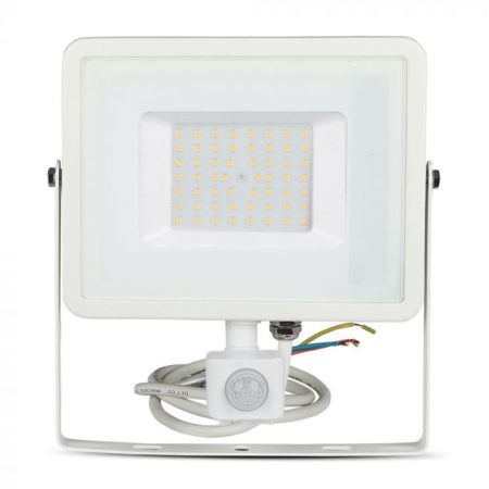 Profesionální bílý LED reflektor 50W s pohybovým čidlem se SAMSUNG čipy