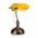Žlutá stolní lampa banker