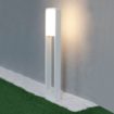 Bílá sloupová zahradní LED lampa 10W SAMSUNG čipy