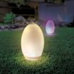 Solární zahradní RGB+W LED lampa 1W vejce