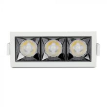 Zapuštěné hranaté bílé LED svítidlo 12W 12° SAMSUNG čipy CRI90