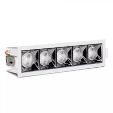 Zapuštěné hranaté bílé LED svítidlo 20W 12° SAMSUNG čipy CRI90